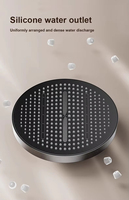 Ensemble de douche de luxe FSH 2025 en chrome pour hôtel, mitigeur de douche en laiton avec jet de pluie doux et massant, colonne à tête ronde