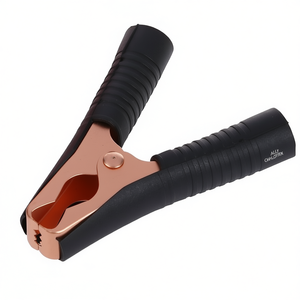 Pinza de Batería Tipo Cocodrilo con Mango de Goma Negra y Mordaza de Cobre, 12V 24V, Accesorio para Arrancador de Coches - Product Image 3