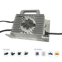 Chargeur de batterie pour tricycle électrique/rickshaw électrique Longrun 48V 35A 2KW Li-ion avec refroidissement par air IP66 et efficacité >95%