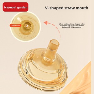 Chupete Universal de Boca Ancha Compatible con Biberones <span class=keywords><strong>Seebaby</strong></span> Heggen, Accesorio Anti-Cólicos y Anti-Asfixia, Estilo Leche Materna - Product Image 3