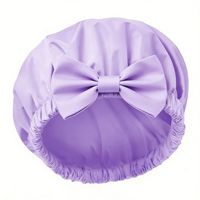Topi Mandi Wanita Anti Air Cepat Kering Ukuran Besar Terlaris dengan Motif Pita Tersedia dalam Berbagai Pola untuk Perawatan Rambut di Rumah