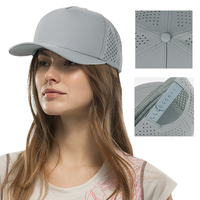 Casquette de baseball en nylon imperméable à 5 panneaux, design imprimé tendance pour adultes unisexes - Visière incurvée, fermeture snapback
