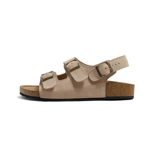 Birkenth sandali da <span class=keywords><strong>donna</strong></span> in vera pelle romana in stile coreano scarpe da spiaggia con plateau in sughero Sole spessa chiusura Slip-On estate - Product Image 5