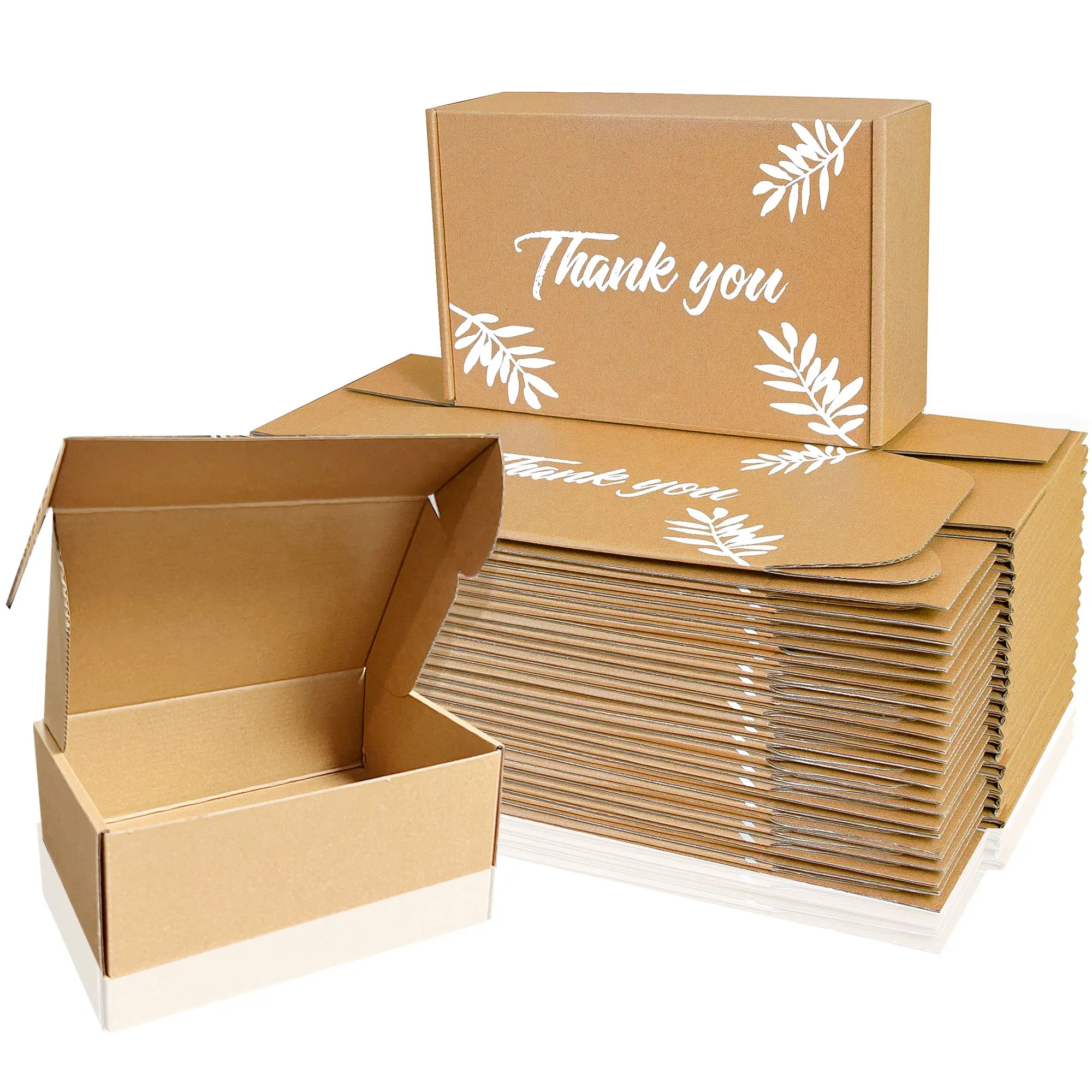 중소기업을 위한 맞춤형 표준 3 겹 접이식 브라운 크래프트 종이 포장 상자