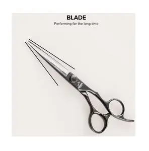 Customized professional hair tools steel 6.0 inch left handed hair cutting barber cutting thinning scissors