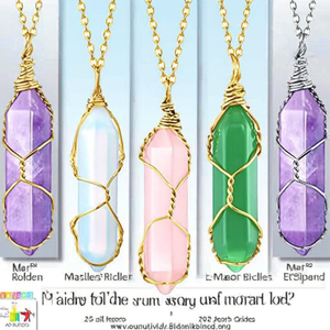 Hot Sale Natural Gemstone Crystal Necklace Gold Plated Copper Chain <b>Polished</b> Bullet Irregular Stone Healing Charm Fashion Trend - Product Image 3