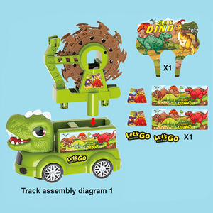 Vente flash : Ensemble de pistes de dinosaures pour enfants, avec une grande roue et des dinosaures, y compris un canard - Product Image 4