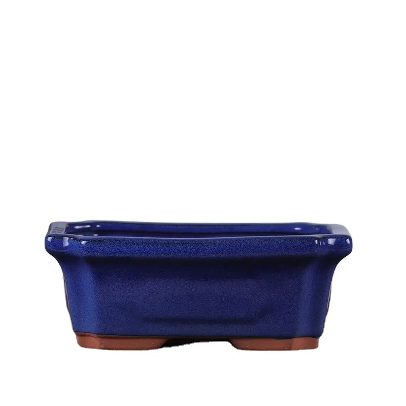 For bonsai lovers high quality bonsai pot ceramic glazed material planters supplier