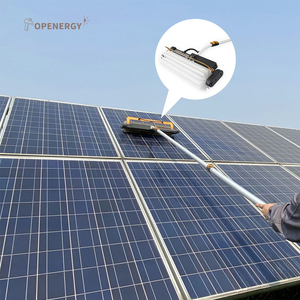 Machine de nettoyage de panneaux solaires avec brosses rotatives, largeur de nettoyage de 60 cm, <span class=keywords><strong>moteur</strong></span> de 150 W, débit d'eau de 22 L/min, vitesse de 700 tr/min pour panneaux - Product Image 2