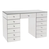 Table de manucure moderne en bois 2020 avec cristaux, garantie 5 ans, pour salon