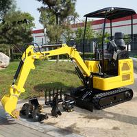 Mini-excavatrice hydraulique sur chenilles de 1,5 tonne, micro-pelle compacte pour jardin, ferme et construction, moteur Changchai, pompe garantie 1 an