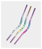 Guidon de vélo poignée d'hirondelle guidon de VTT en alliage d'aluminium 31.8*720-780mm longue poignée de guidon de vélo