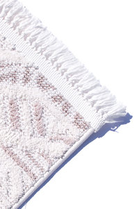 Alfombra Tejida Levini Beige Geométrica de Mezcla de Poliéster/Algodón de 8mm, Lavable, Texturizada, Moderna, Estilo Escandinavo, para Sala de Estar, Dormitorio, Hogar - Product Image 4