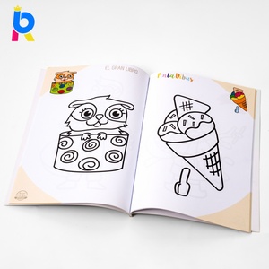 Set de Libros <span class=keywords><strong>para</strong></span> <span class=keywords><strong>Colorear</strong></span> <span class=keywords><strong>para</strong></span> Niños, Libro de Imágenes de <span class=keywords><strong>Animales</strong></span> de <span class=keywords><strong>Dibujos</strong></span> Animados, Encuadernación Perfecta, Tapa Blanda, Papel de Lujo Estampado en Caliente - Product Image 3