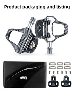 Pédale de vélo de route en fibre de <span class=keywords><strong>carbone</strong></span> à blocage automatique avec roulement Peilin et système de verrouillage - Product Image 1