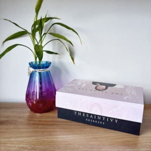 Boîte cadeau cosmétique de luxe personnalisée avec insert en mousse, logo <span class=keywords><strong>personnalisé</strong></span>, boîte d'emballage rigide en papier rose pour ensemble de soins de la peau, parfum et maquillage - Product Image 4