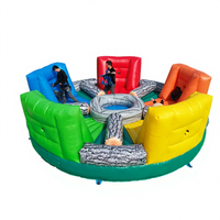 Jeu de sport interactif gonflable géant pour enfants et adultes Jeu gonflable à l'élastique affamé d'hippopotame Chow Down