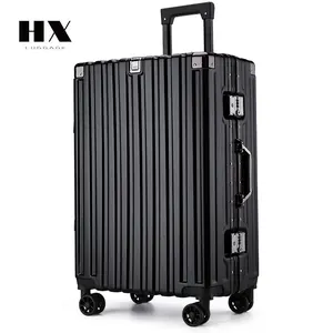 Hành lý, sinh viên nam và nữ, khung nhôm 20 inch, hộp xe đẩy, bánh xe vạn năng, Túi du lịch 24 inch, hộp mật khẩu