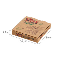Pizza-Kartons Großhandel China Individuell Bedruckte Schwarze Wellpappe Pizza-Verpackungsbox