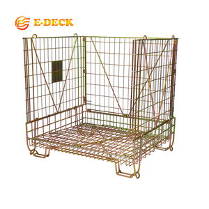 <span class=keywords><strong>Cage</strong></span> de stockage en fil métallique pour entrepôt, en PET, à mailles ouvertes, à emboîtement, pour l'identification des contenus - Product Image 2