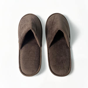 รองเท้าแตะผ้ากำมะหยี่ปิดนิ้วสำหรับแขกในโรงแรมหรูหรารองเท้าแตะสำหรับการบินแบบใช้แล้วทิ้ง - Product Image 4