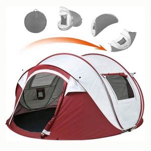 Tente pop-up automatique portable à une chambre, imperméable, pour la plage et le camping familial en plein air, pliable et pratique - Product Image 4