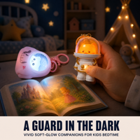 Porte-clés LED miniatures personnalisés lumineux, motifs dessin animé, astronaute, patte de chat, anneaux lumineux, breloques lumineuses pour sacs, cadeaux d'anniversaire pour enfants, vente en gros