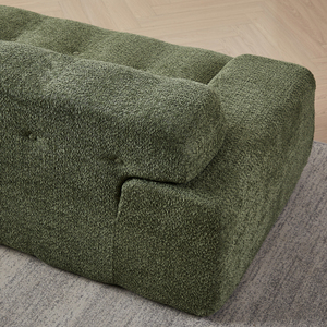 87.4-inch Cloud Series Modern Minimalist Button-Tufted Square Arm Three-Seater Chenille <b>Sofa</b> Set <b>Sofa</b> <b>Bed</b> Memory <b>Foam</b> Comfort - Product Image 5