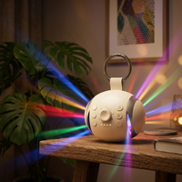 Machine à bruit blanc 2026 avec veilleuse RGB et audio Bluetooth, lampe d'ambiance portable pour la décoration de chambre, haut-parleur rotatif