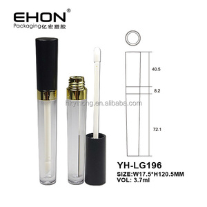 Empty Pack Plastic Lip Gloss New Style Private Label 3.7ml Cosmetic Tube Lipgloss Wand Tubes Packaging Containers - Product Image 2
