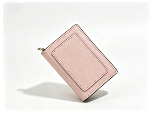 Genuine Leather Zipper <b>Wallet</b> 3 Inch RFID Blocking Minimalist Bifold Unisex Multi Color <b>Card</b> <b>Holder</b> - Product Image 2