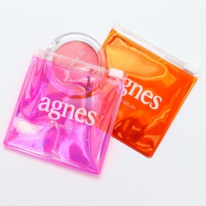 Fournisseurs d'emballages personnalisés en gros, sacs en PVC holographiques à fermeture éclair, petits sacs en plastique pour bijoux, pochettes à fermeture éclair pour l'emballage de bijoux - Product Image 2