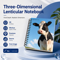 Cuaderno Espiral de Papel Impreso con Tapa de Papel y Apertura Lateral de Diferentes Tamaños, Marca Zebulun, para Material Escolar Chino