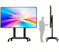 Tableau blanc interactif anti-reflet durable avec résolution 4K et CMS basé sur le cloud pour usage éducatif et professionnel en intérieur