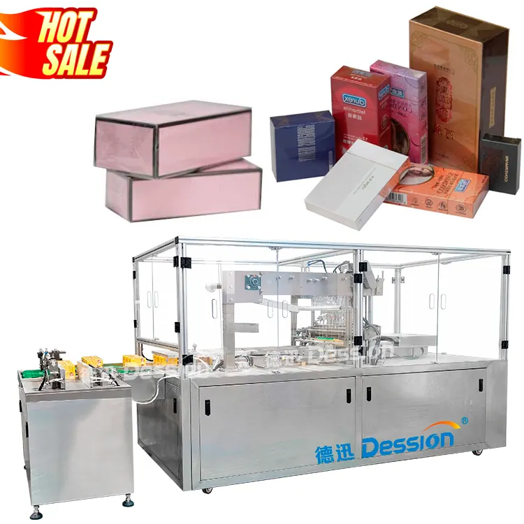 Full Automatic Cellophane Packing Machine Cosmetic Cellophane Packing Machine Condom Box Card Carton Cellophane Packing Machine