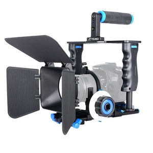 สำหรับกล้อง Sony สำหรับ canon/ สำหรับกล้อง <span class=keywords><strong>Fujifilm</strong></span> DSLR ที่มีด้ามจับรองเท้าเย็นพร้อมก้าน C200 15มม. ชุดแท่นขุดเจาะกล้องอเนกประสงค์ - Product Image 3