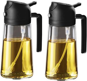 Bouteille pulvérisatrice multifonctionnelle 2 en 1 pour la cuisine, bouteille pulvérisatrice d'huile d'olive pour la cuisson - Product Image 1
