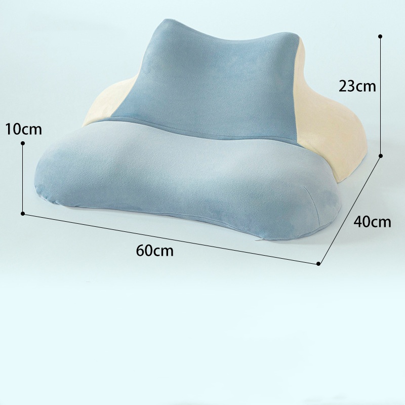Fat cat pillow-baby velvet sky blue