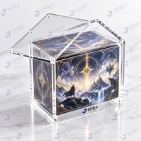 Boîte de protection TCG portable en acrylique, résistante aux UV, avec aimants puissants, écologique et résistante à l'eau