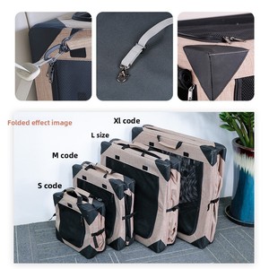 Siège de voiture pliable pour chien, <span class=keywords><strong>rehausseur</strong></span> en tissu Oxford imperméable, transporteur pour chiens de petite, moyenne et grande taille, siège avant ou arrière - Product Image 2