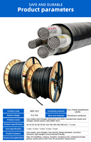 Cable Flexible WDZ-YJLY de Baja Emisión de Humo y Libre de Halógenos, Antienvejecimiento, para Transmisión de Energía Subterránea en Centros Comerciales