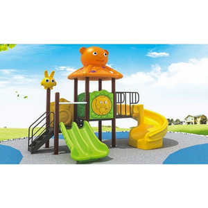 Obral Peralatan tempat bermain luar ruangan dengan bahan plastik LLDPE dan perosotan berbeda untuk hiburan Anak - Product Image 3