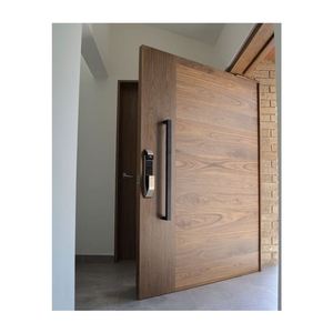 <span class=keywords><strong>Alucasa</strong></span>-puertas pivotante para entrada frontal residencial, diseño de madera personalizado para Exterior, bajo precio - Product Image 4