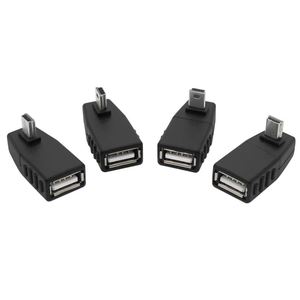 Ángulo de 90 grados 5 pines Mini USB macho a USB hembra convertidor conector sincronización de datos OTG adaptador para coche <span class=keywords><strong>MP3</strong></span> MP4 tabletas teléfonos u-disk - Product Image 4