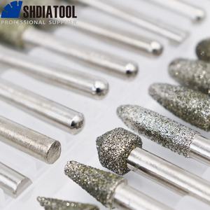 20 pièces/ensemble tête de meulage diamantée galvanisée diamant CNC mèche de sculpture mèches diamantées <span class=keywords><strong>pour</strong></span> <span class=keywords><strong>pierre</strong></span> <span class=keywords><strong>marbre</strong></span> béton - Product Image 5