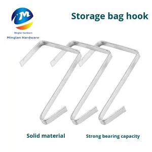 Adjustable 304 Stainless Steel Clothes Drying Rod Windproof <strong>Hook</strong> Metal Round <strong>Pipe</strong> Hanging <strong>Hook</strong> for Kitchen Use - Product Image 3