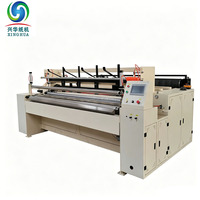 Ligne de production PLC de découpe et rembobinage de rouleaux de papier toilette XINGHUA entièrement automatique à grande vitesse 1880 mm, prix usine