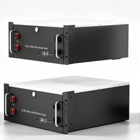 Baterai LiFePO4 48V 51.2V 200Ah 10.24kWh Rakit-Terpasang di Rak, Sistem Hybrid Grid CAN, Sel Grade A, untuk Peralatan Rumah Tangga