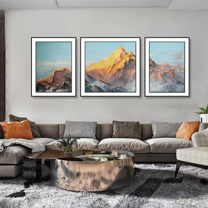 Quadri da Parete con Cornice di Lusso, Stampa su Pelle di un Tramonto Spettacolare dell'Himalaya in Nepal, per Ufficio e Casa - Product Image 6