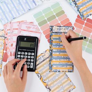 Carnet de budget en cuir souple PU à feuilles mobiles avec fermeture éclair, 12 pochettes, format A6, <span class=keywords><strong>pour</strong></span> approvisionnement transfrontalier - Product Image 1